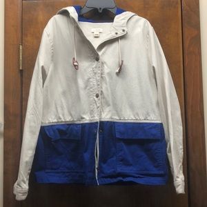 JCrew factory, cotton hooded jacket, small, EUC